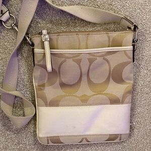 Coach Beige Crossbody Bag